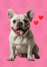 French Bulldog Theme Pink 01