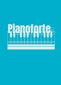 pianoforte turquoise blue