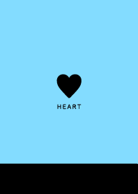 Simple Heart//Black&Ice Blue 09