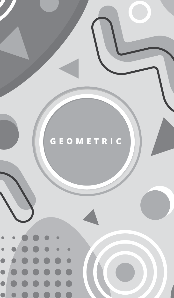 Geometric Grayscale White 4