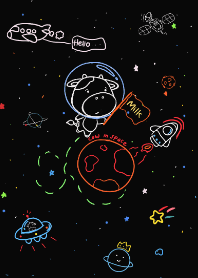 你好，太空中的牛