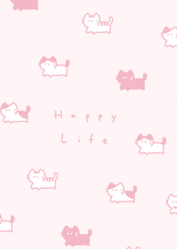 .貓. dull pink