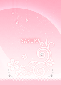 sakura&jewelry with fortune(Pink&White)