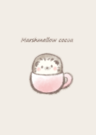 Marshmallow cocoa Hedgehog -pink-