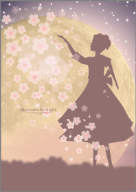 blossoms by night