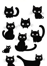 Shape-shifting Black Cat YjWLM