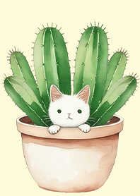 奇妙な猫-サボテンが好き5.1