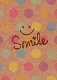 Kraftpaper colorful dot smile11