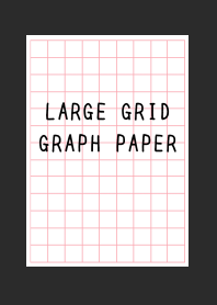 LARGE RED GRID GRAPH PAPER-CHARCOALGRAYj