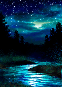 Beautiful starry night view#2337