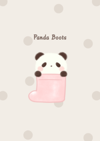Panda and Boots* -pink- dot