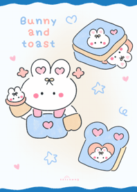 Bunny and toast   :) :)
