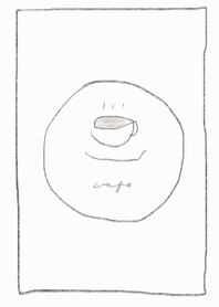 シンプルなコーヒーショップ