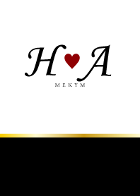 Love Initial H&A イニシャル 10