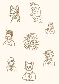 Famous Paintings Cats7