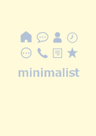 minimalist #milkyblue yellow