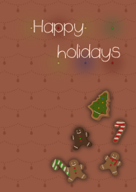 Happy holidays + beige/br