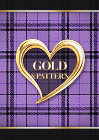 Gold Heart - Plaid  - 01 F-06