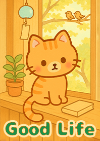 การรักษาชีวิต-แมวลายเสือที่หน้าต่าง1.9