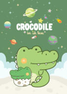 Crocodile Kawaii Galaxy Green