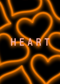 Neon Heart is Full Orange 21