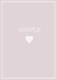 SIMPLE HEART =lavender gray=(JP)