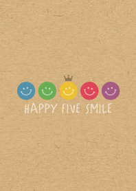 HAPPY CROWN SMILE 20 -5color KRAFT-