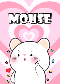 Love White Mouse In Love Theme