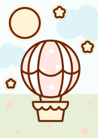 Pastel hot air balloon 12