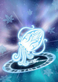 Zodiac sign Aquarius -Snowflake- JPN
