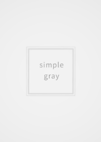 simple chic gray & white.