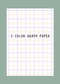2 COLOR GRAPH PAPER-PINK&PUR-DUSTY GREEN