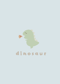simple dinosaur light blue