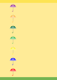 lovely rainy day02 on yellow JP