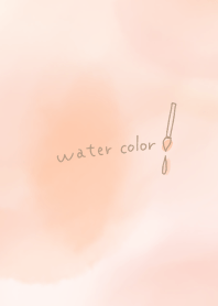 Simple watercolor bleeding warm colors