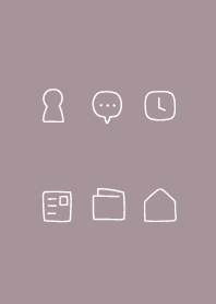 Simple dusky dark pink
