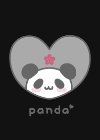 Panda Cherry blossoms - Black