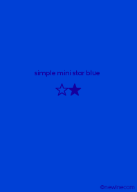 simple mini star blue