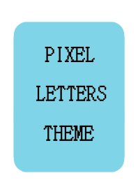 PIXEL LETTERS THEME[DUSTY MINT]j-WHITE
