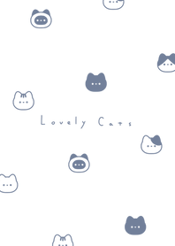 หน้าแมว / gray blue white