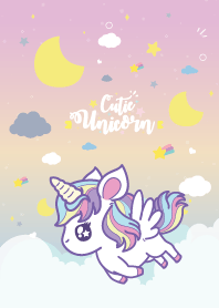 Unicorn Love Moon Sky Pretty