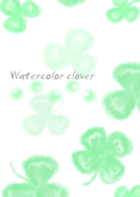 Watercolor clovers