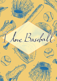 I Love Baseball◆Black/Blue/Gold◆