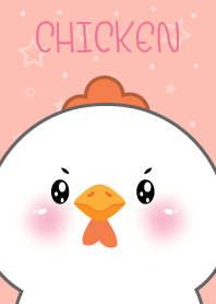 Simple Cute Face White Chicken (JP)