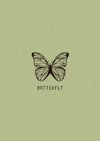 Simple Butterfly - ナチュラル グリーン -
