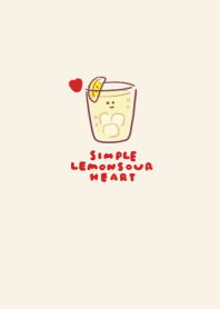 simple Lemon sour heart beige
