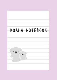 KOALA NOTEBOOKj-LIGHT PURPLE