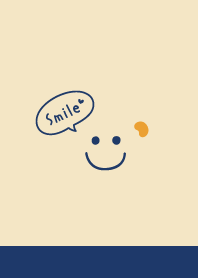 Orange Smile .Navy