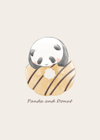 Panda and Donut* -brown-