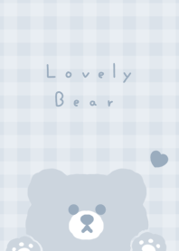 หมีน่ารัก / pale blue gray.